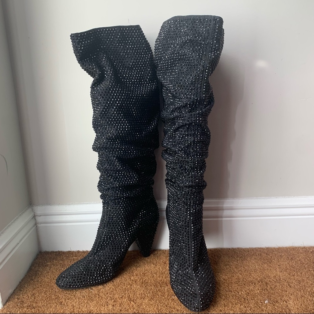 Holiday Season - INC Gerii Slouch Boots - Black Size 10